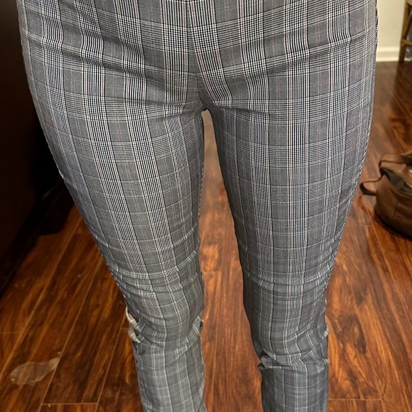 Rag and Bone Cotton Blend Plaid "Simone" Crop Pants Size 0 - Picture 1 of 7